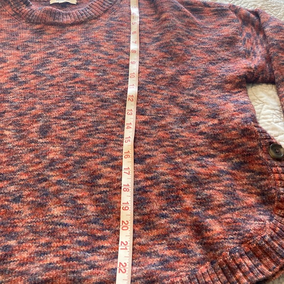 Madewell Space Dyed Birchmont Side Button Sweater - Picture 7 of 9